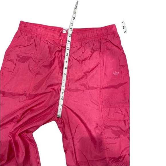 Vintage Adidas Nylon Windbreaker Parachute Track Suit Fuchsia Hot Pink Size L - Picture 6 of 11